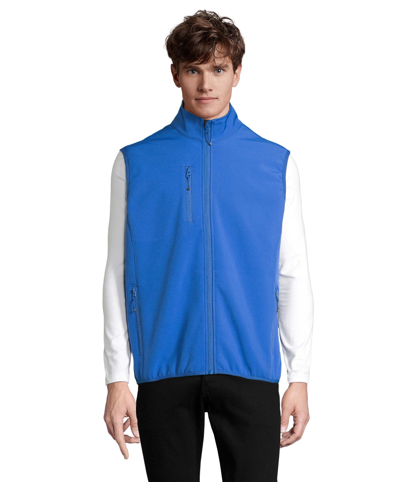 VESTE HOMME ZIPPÉE SOFTSHELL SANS MANCHE