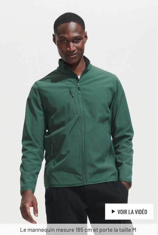VESTE HOMME ZIPPÉE SOFTSHELL