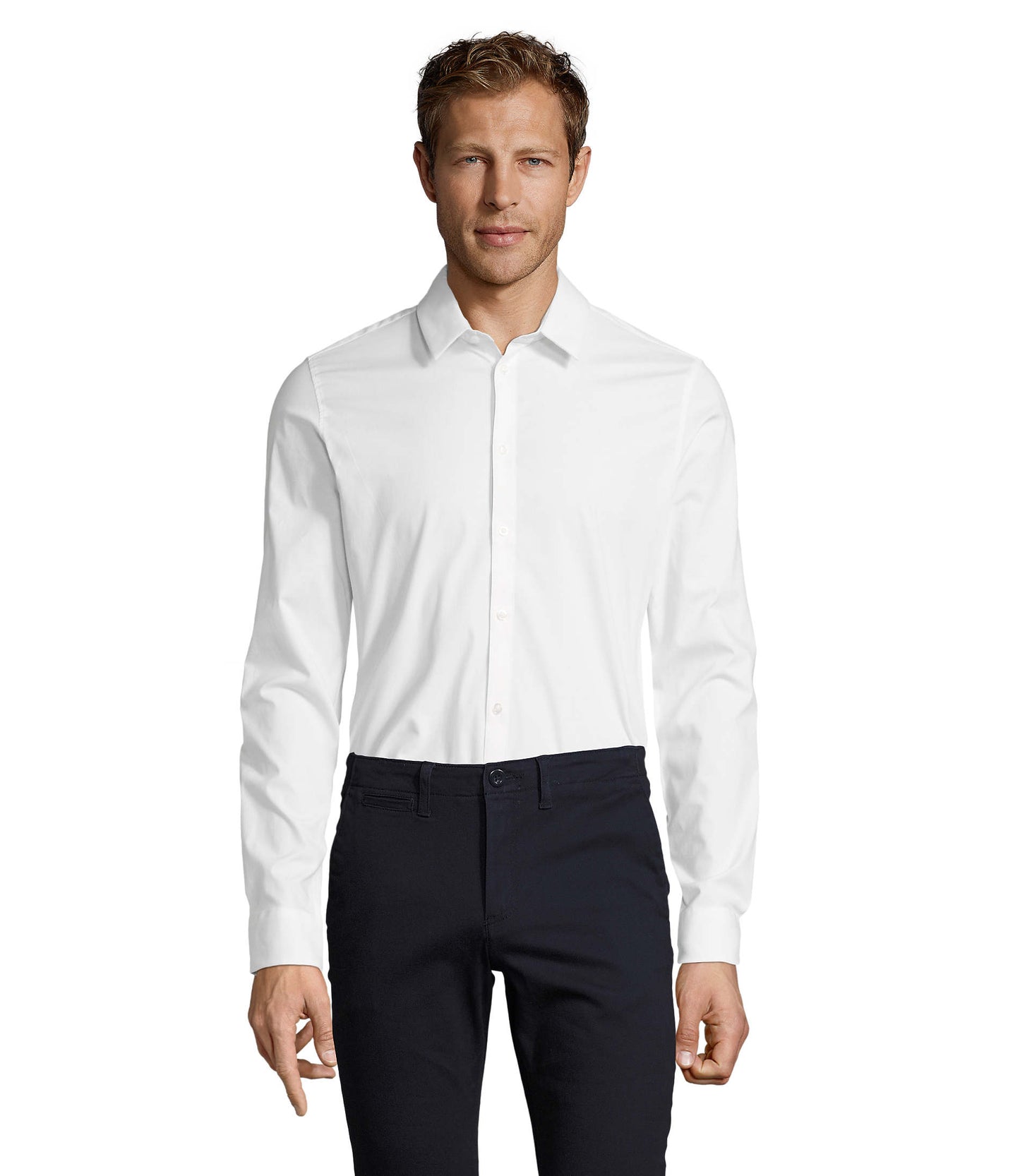 CHEMISE HOMME STRETCH MANCHES LONGUES