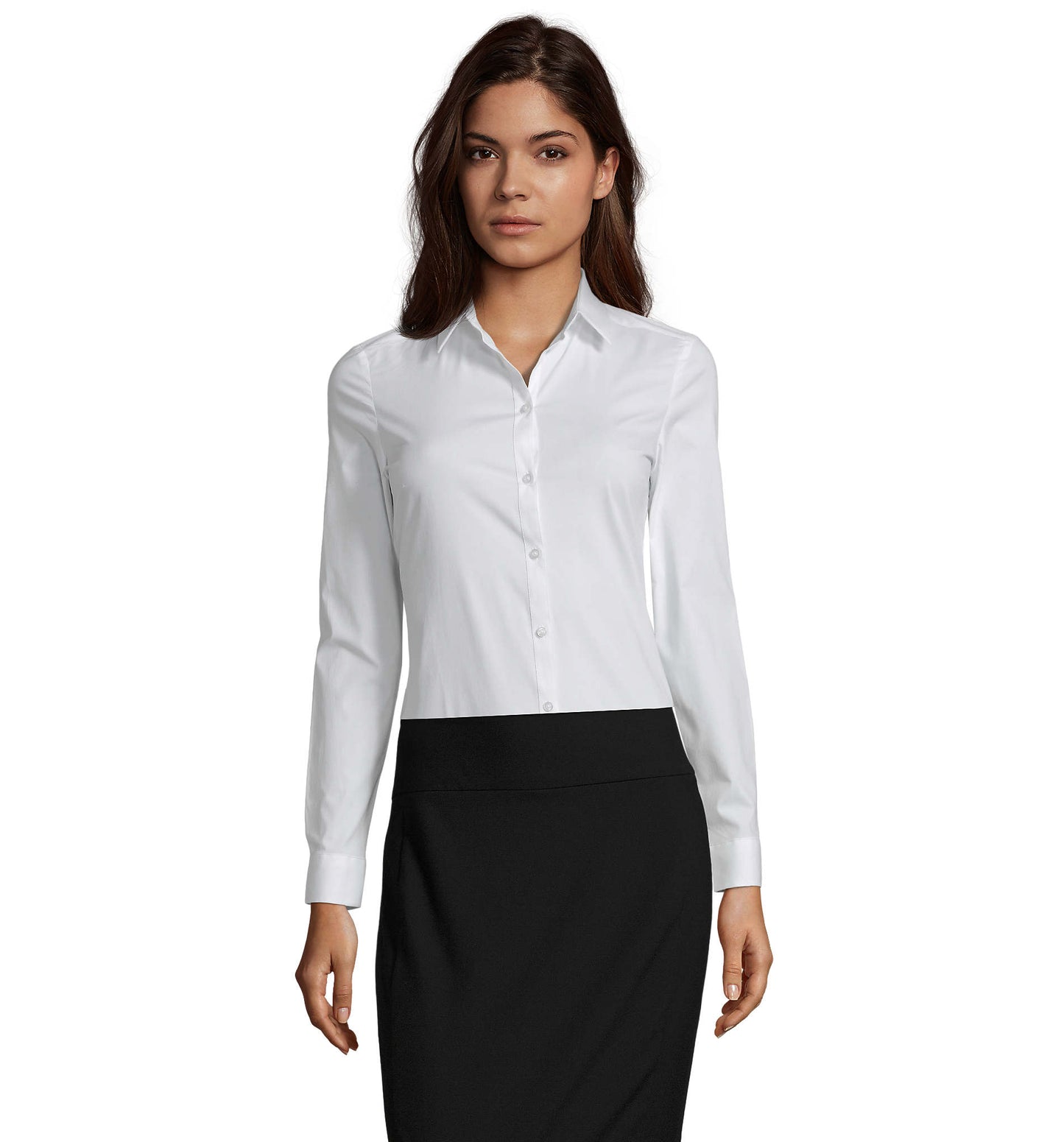 CHEMISE FEMME STRETCH MANCHES LONGUES