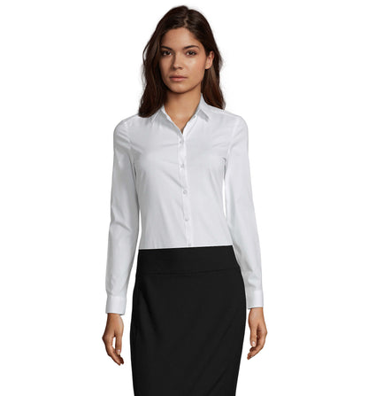CHEMISE FEMME STRETCH MANCHES LONGUES