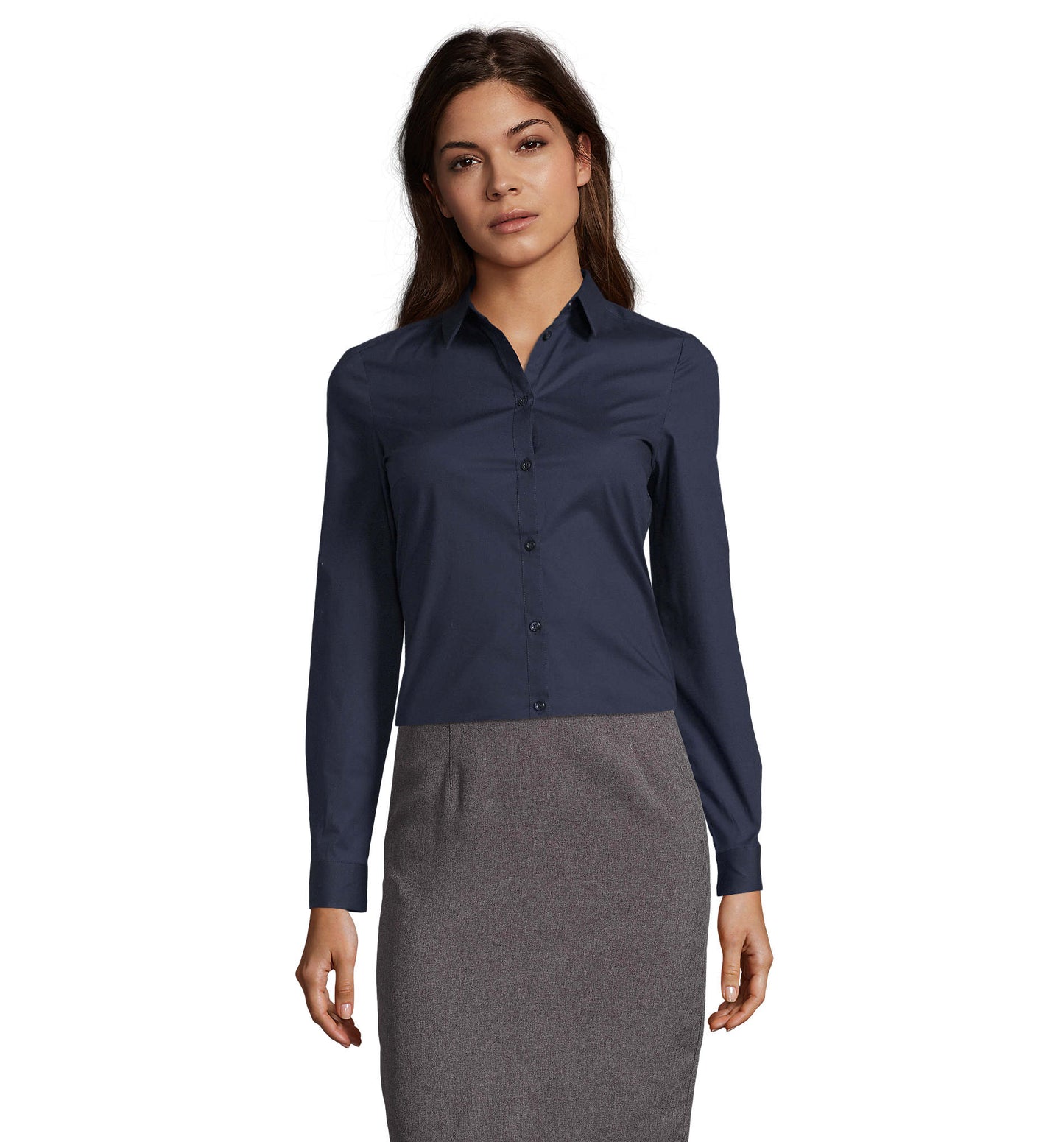 CHEMISE FEMME STRETCH MANCHES LONGUES