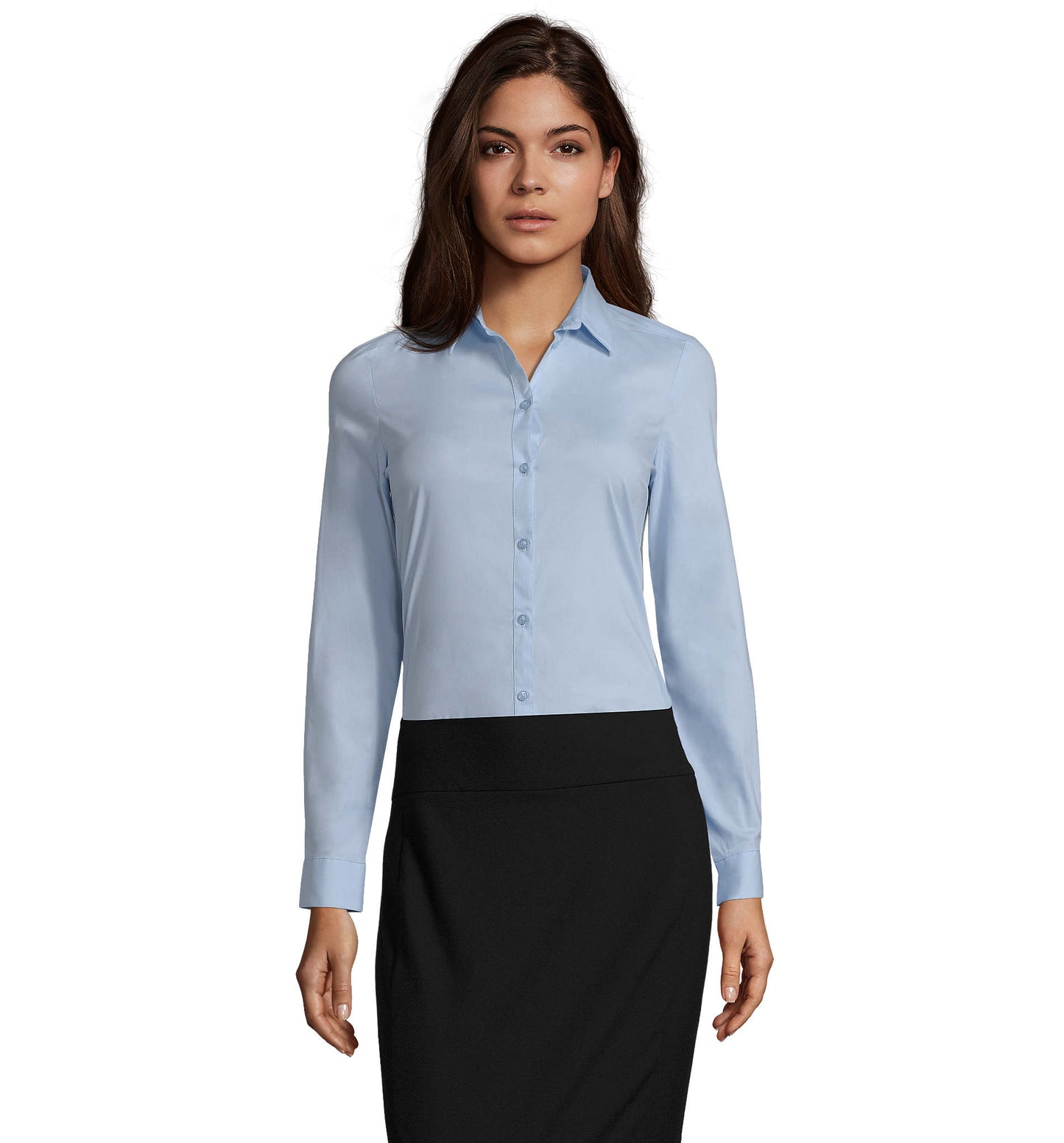 CHEMISE FEMME STRETCH MANCHES LONGUES