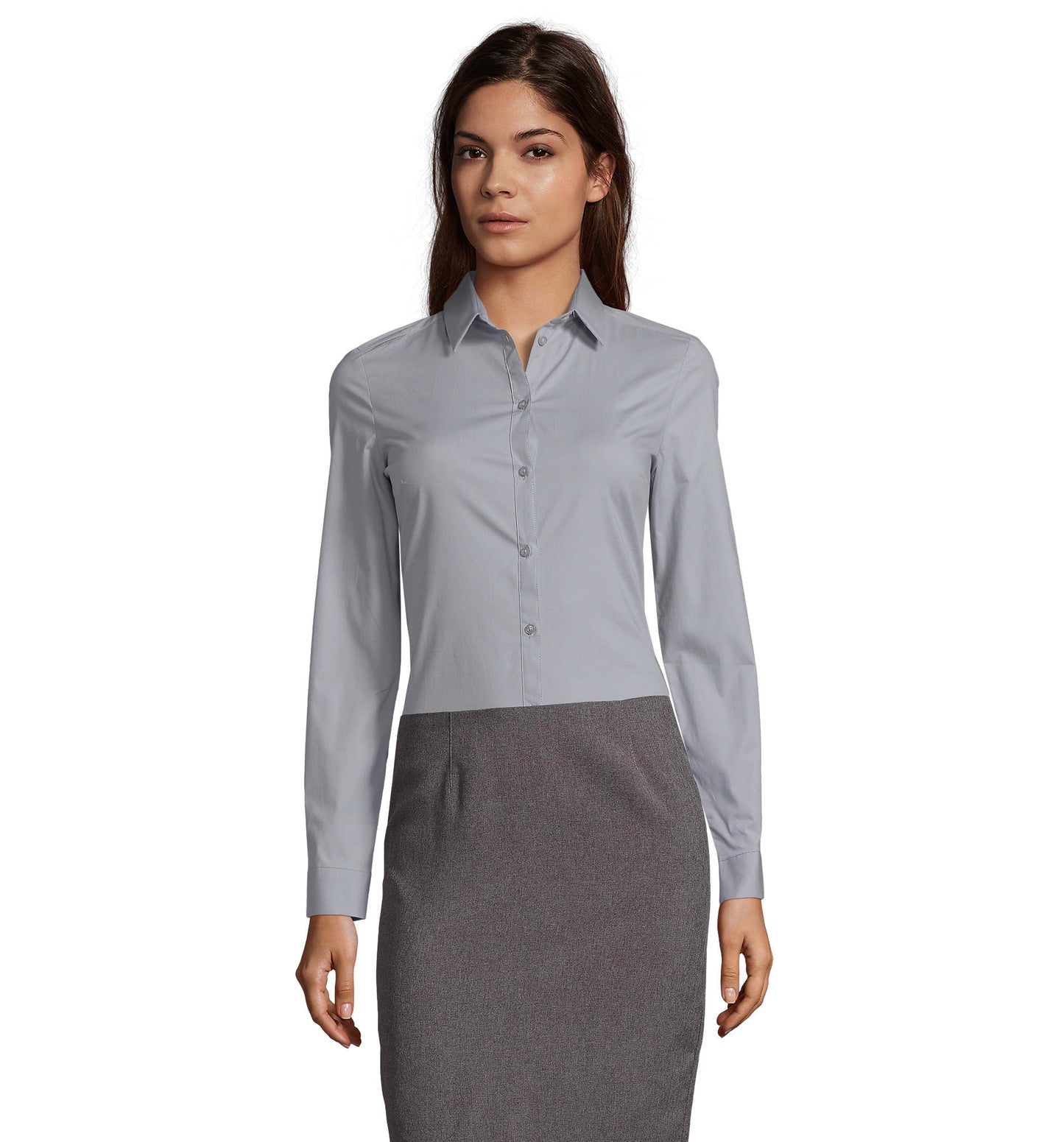 CHEMISE FEMME STRETCH MANCHES LONGUES