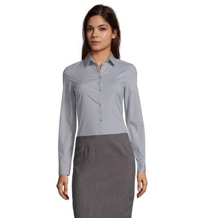 CHEMISE FEMME STRETCH MANCHES LONGUES