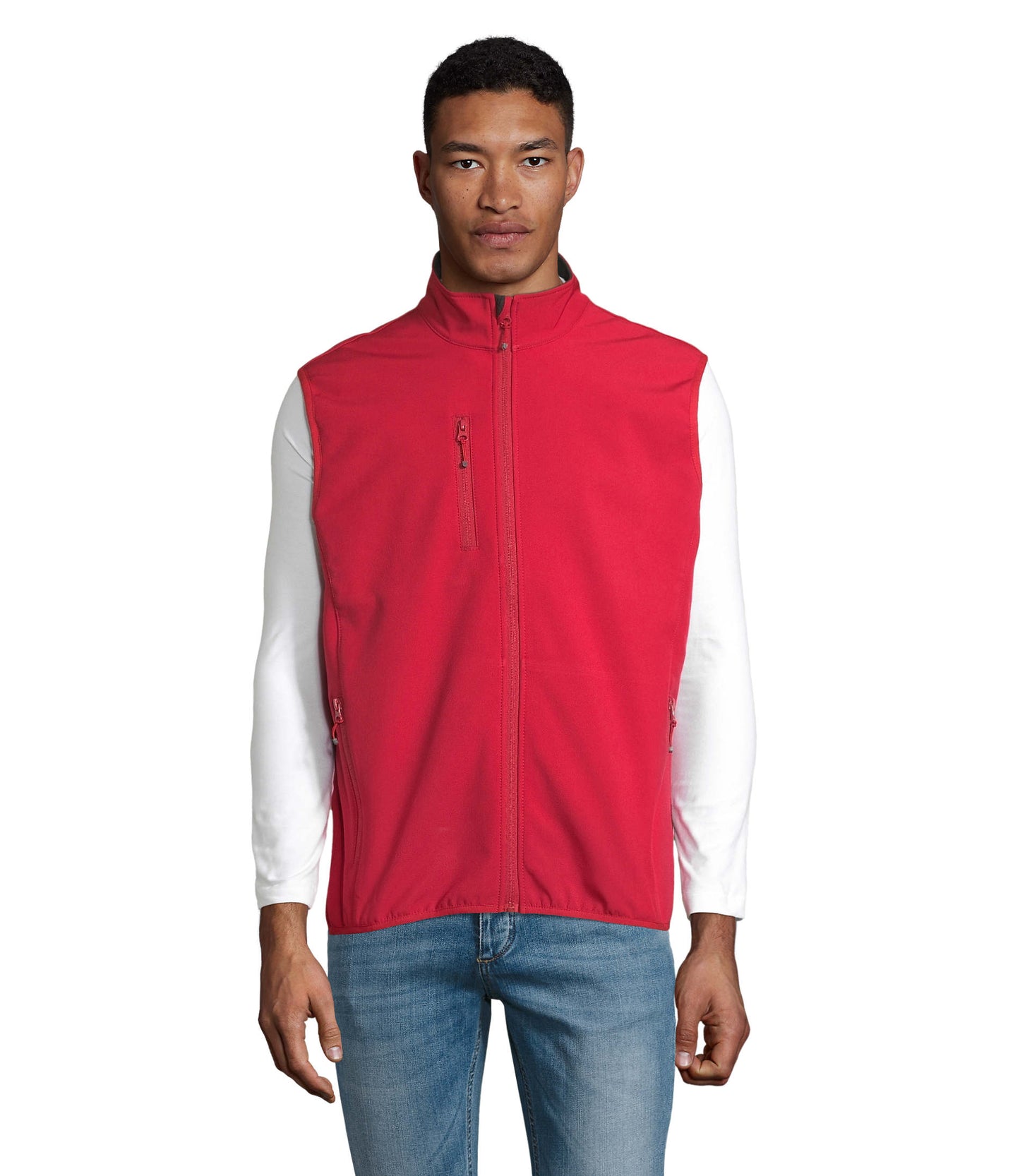VESTE HOMME ZIPPÉE SOFTSHELL SANS MANCHE