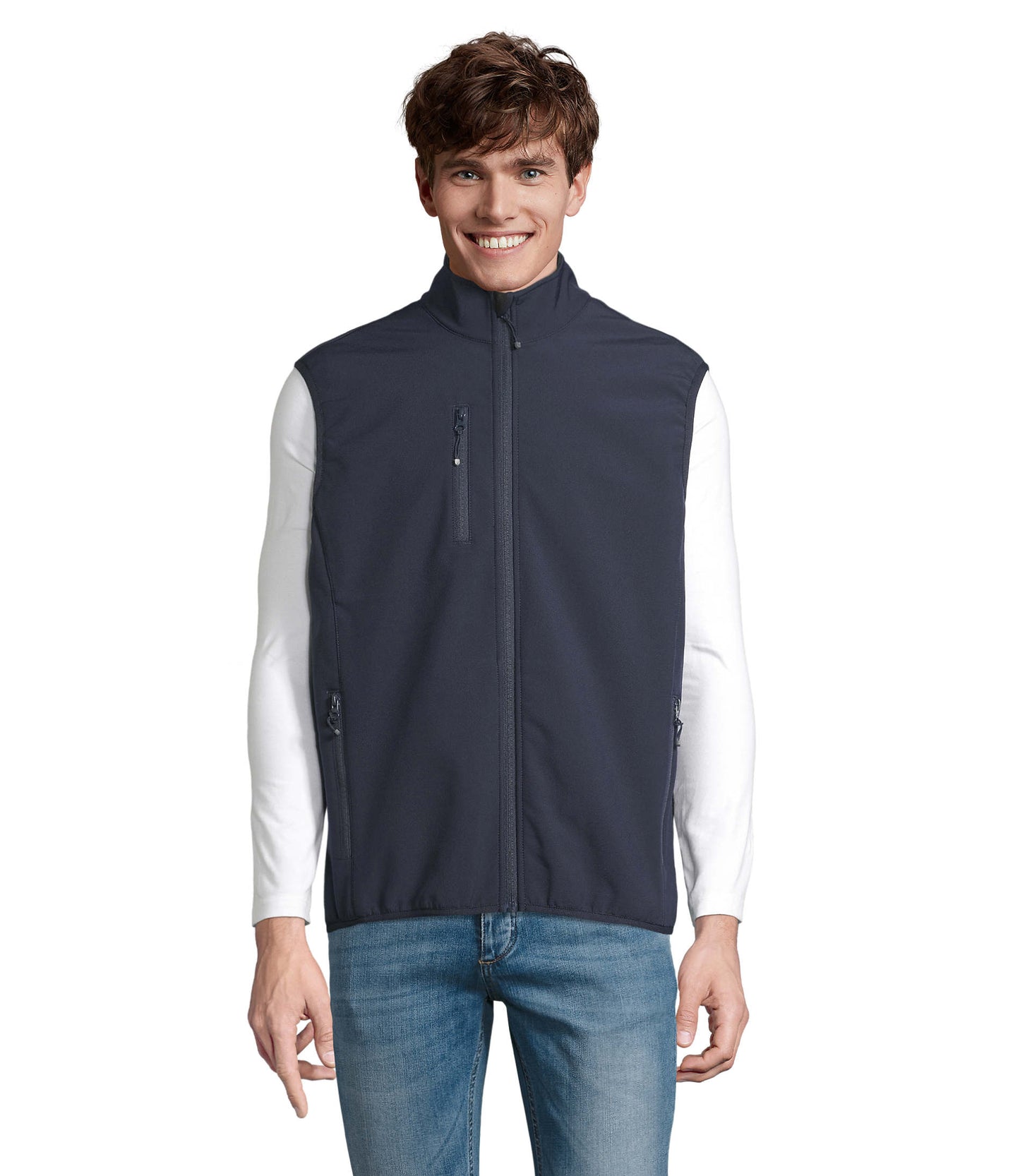 VESTE HOMME ZIPPÉE SOFTSHELL SANS MANCHE
