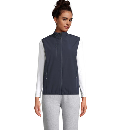 VESTE FEMME ZIPPÉE SOFTSHELL SANS MANCHE