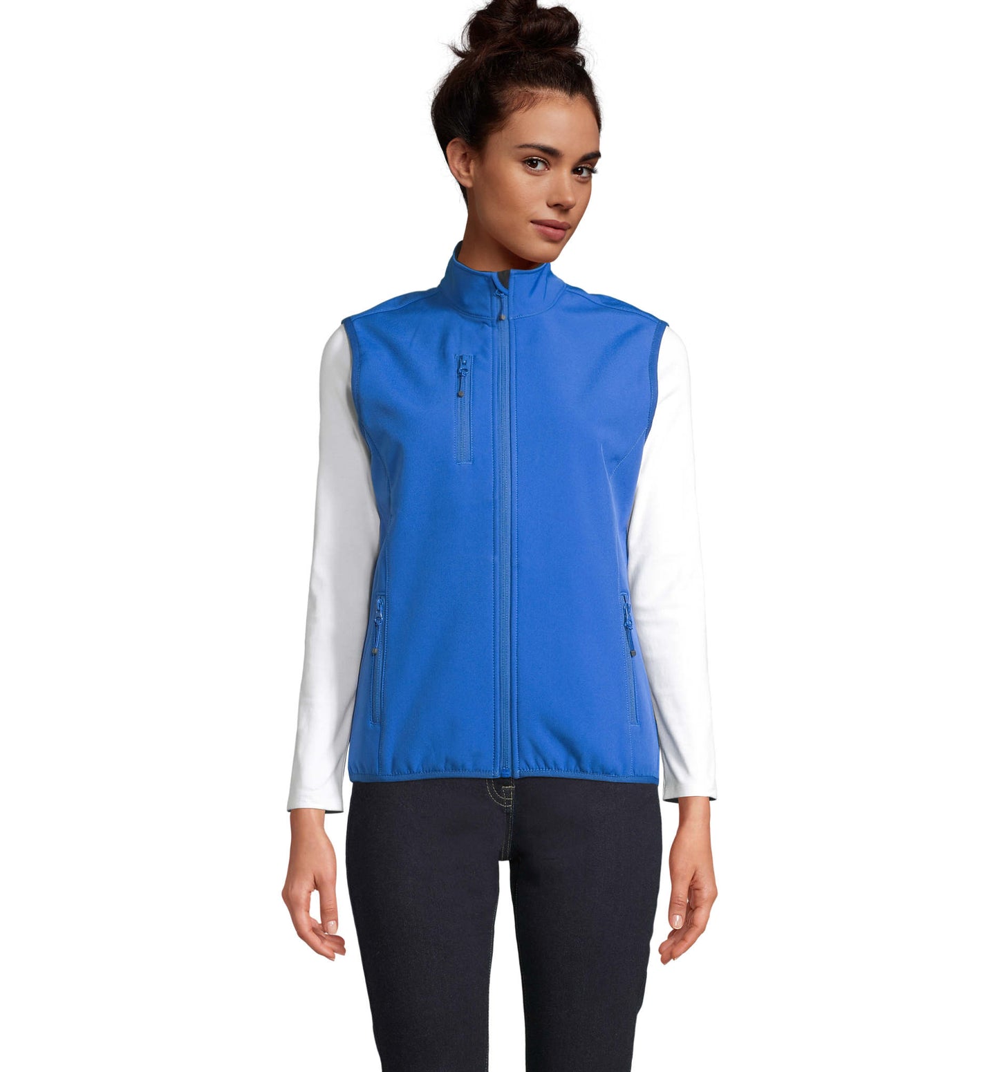 VESTE FEMME ZIPPÉE SOFTSHELL SANS MANCHE