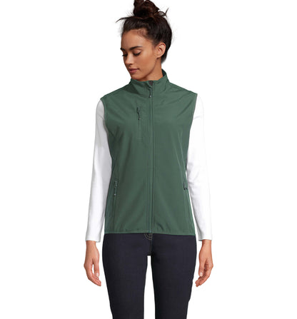 VESTE FEMME ZIPPÉE SOFTSHELL SANS MANCHE