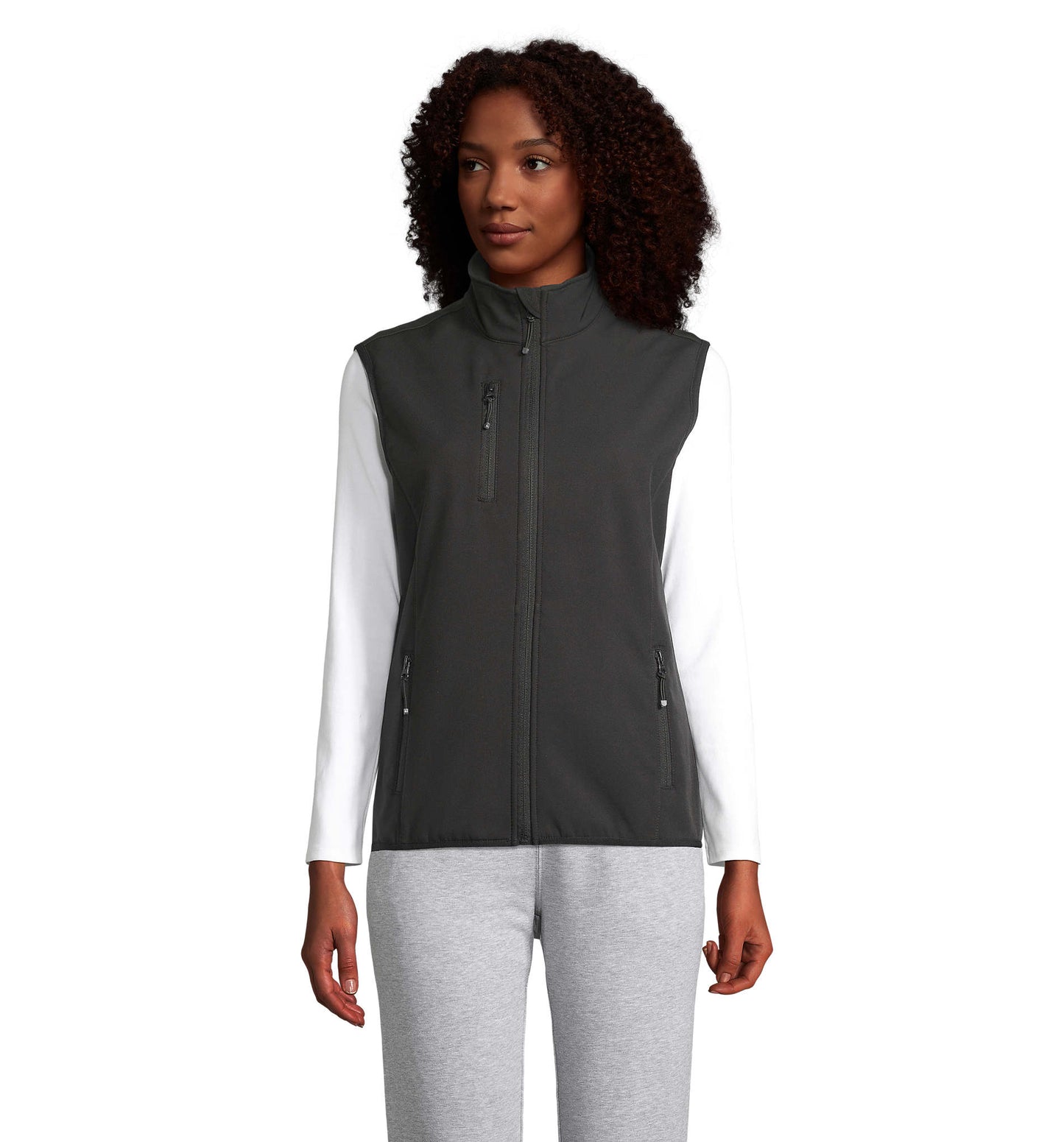 VESTE FEMME ZIPPÉE SOFTSHELL SANS MANCHE