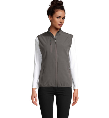 VESTE FEMME ZIPPÉE SOFTSHELL SANS MANCHE